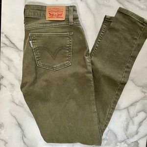 Levi’s Green Skinny Jeans Size 28